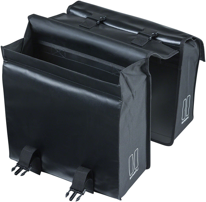 Load image into Gallery viewer, Pack of 2 Basil Urban Load Double Pannier - 53L, Black
