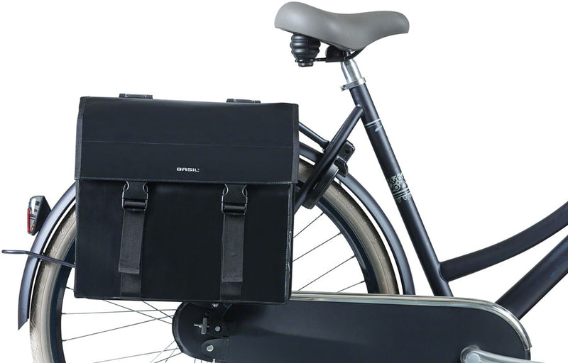 Load image into Gallery viewer, Basil Urban Load Double Pannier - 53L, Black
