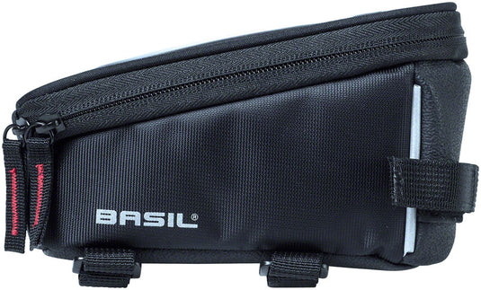 Basil Sport Design  Top Tube Bag - 1L, Strap Mount, Black