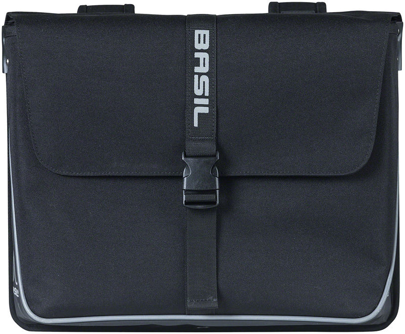 Load image into Gallery viewer, Pack of 2 Basil Forte Double Pannier - 35L, Black
