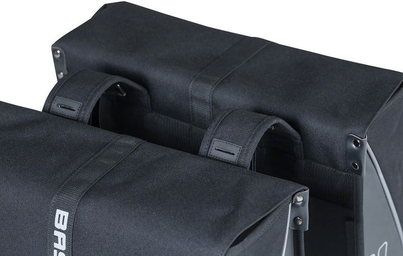 Load image into Gallery viewer, Basil Forte Double Pannier - 35L, Black Waterproof, Spacious, Robust Design
