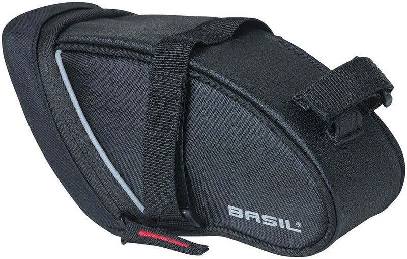 Load image into Gallery viewer, Basil Sport Design Saddle Bag - 1L, Strap Mount, Black
