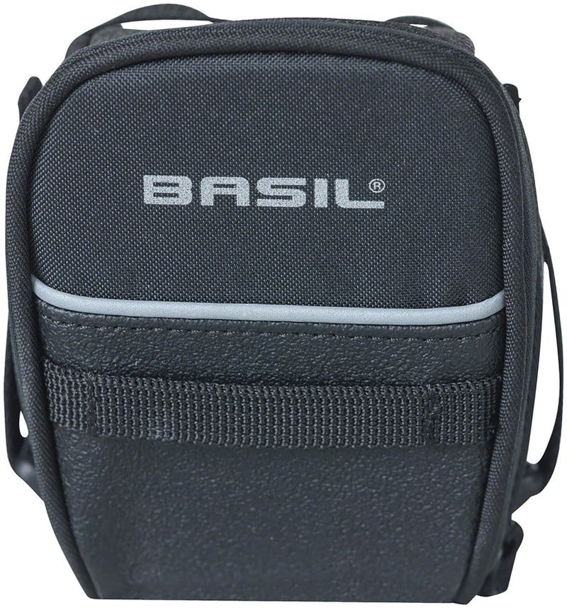 Load image into Gallery viewer, Basil Sport Design Saddle Bag - 1L, Strap Mount, Black
