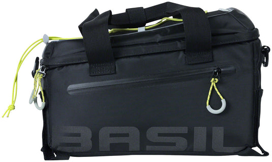 Basil Miles Trunk Bag - 7L, Black/Lime Removable Shoulder Strap Included