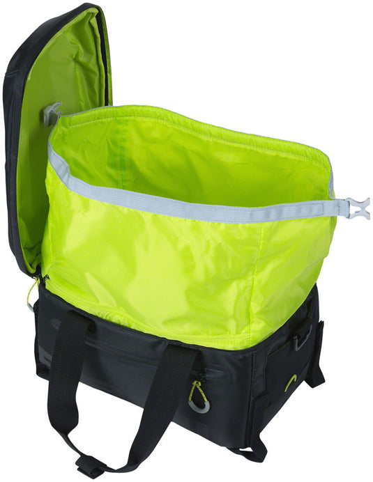 Basil Miles Trunk Bag - 7L, Black/Lime Removable Shoulder Strap Included