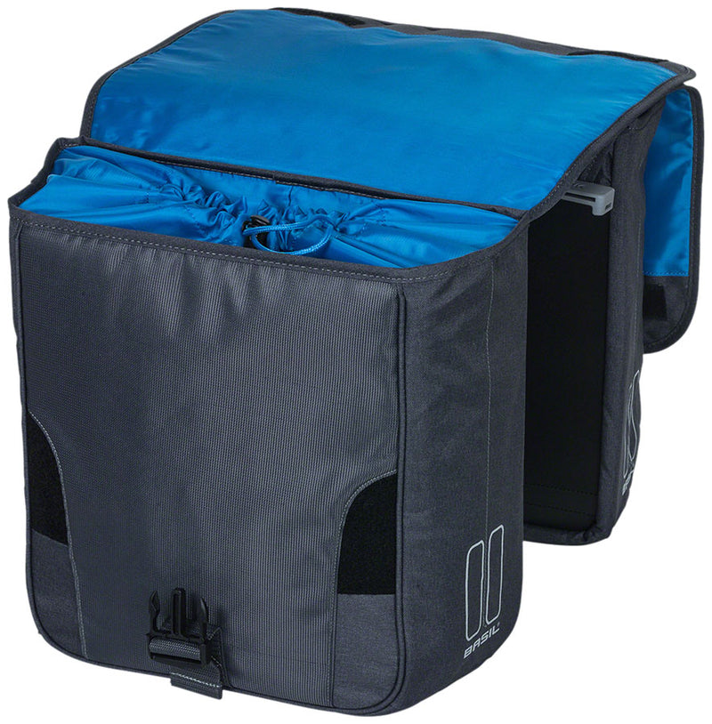 Load image into Gallery viewer, Pack of 2 Basil Sport Design Double Pannier - 32L, MIK Mount, Graphite
