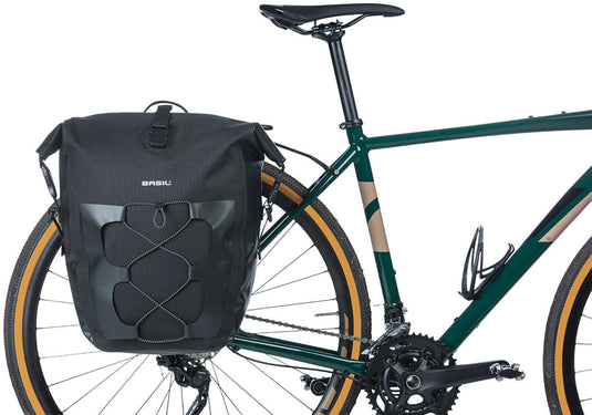 Pack of 2 Basil Navigator Pannier - Single, 25-31L,  Waterproof, Black