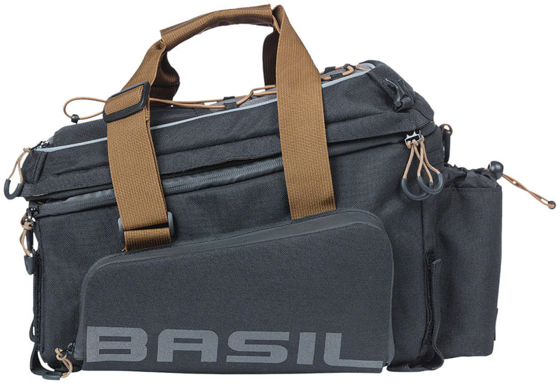 Load image into Gallery viewer, Basil Miles XL Pro Trunk Bag - 9-36L, Strap Mount, Black/Brown
