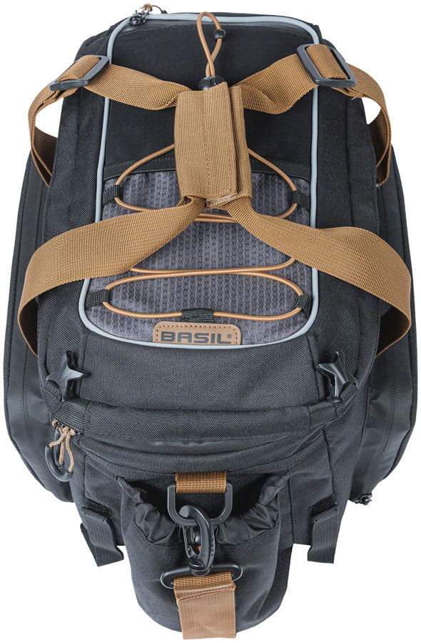 Load image into Gallery viewer, Basil Miles XL Pro Trunk Bag - 9-36L, Strap Mount, Black/Brown
