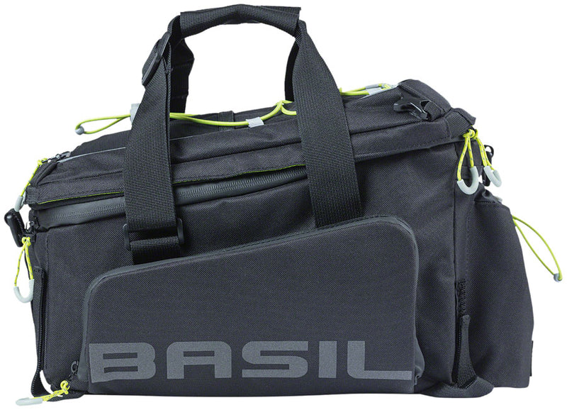 Load image into Gallery viewer, Basil Miles XL Pro Trunk Bag - 9-36L, Strap Mount, Black/Lime
