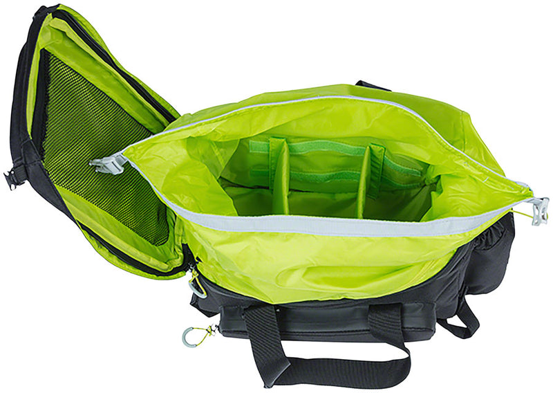 Load image into Gallery viewer, Basil Miles XL Pro Trunk Bag - 9-36L, Strap Mount, Black/Lime
