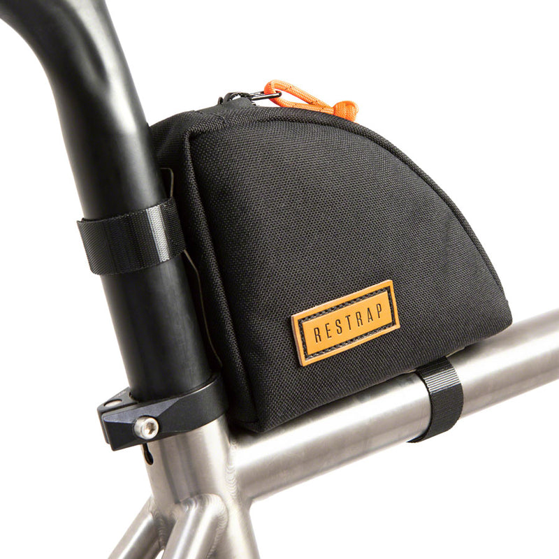 Load image into Gallery viewer, Restrap Rear Top Tube/Seatpost Bag - Black
