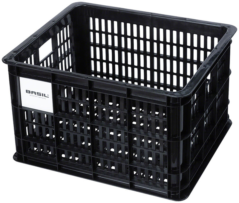 Load image into Gallery viewer, Basil Bicycle Crate M, 29.5L, Recycled Synthetic, Black
