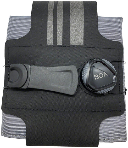 Silca Asymmetrico Seat Bag Tool Wrap - Boa Closure, 4-Pocket, 85g, Black