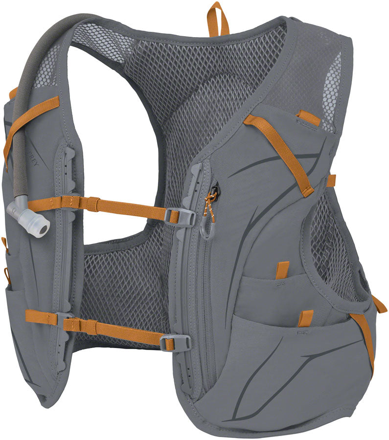 Load image into Gallery viewer, Osprey Duro 6 Men&#39;s Hydration Vest - Gray/Toffee/Orange, Large

