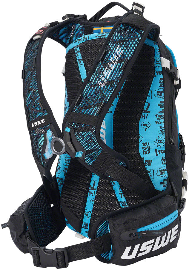 Load image into Gallery viewer, USWE Flow 16 Hydration Pack - Black/Blue
