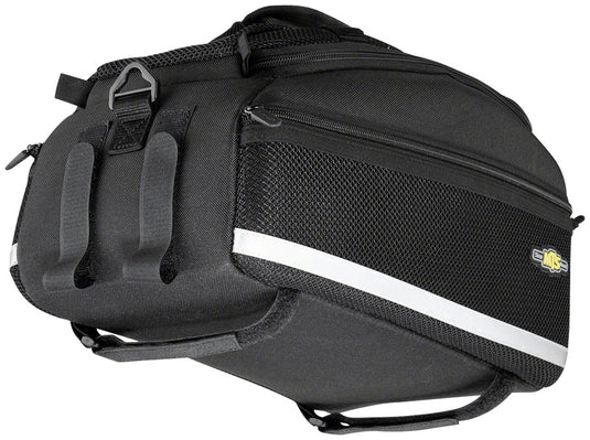 Topeak MTS Trunk Bag EC Rack Bag with Expandable Panniers - Strap Mount, Black