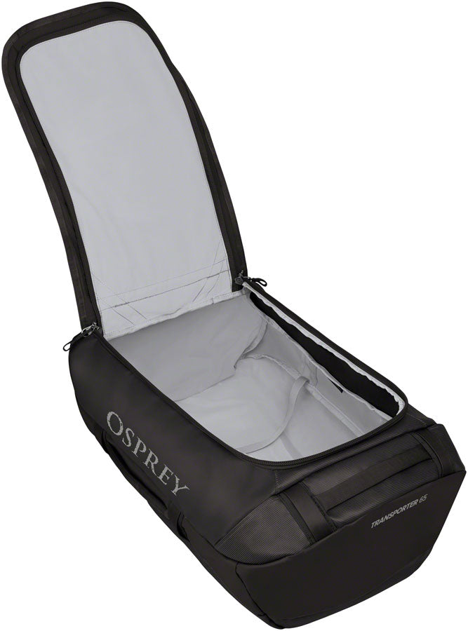 Load image into Gallery viewer, Osprey Transporter 65 Duffel Bag - Raven Black
