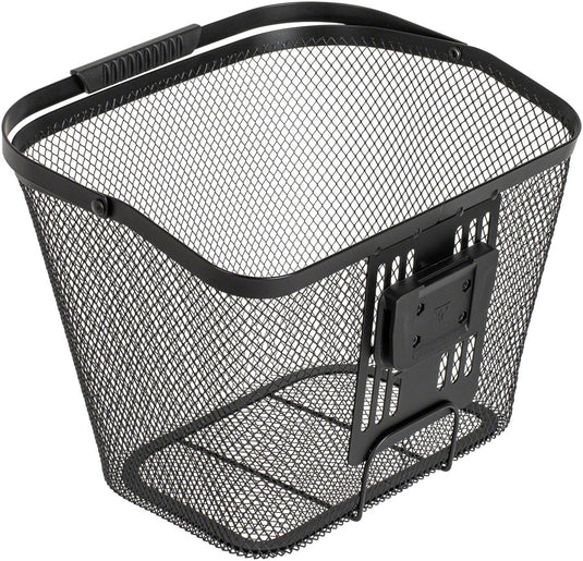 Topeak-Urban-Front-Basket-Basket-Black-Metal-BSKT0716-Bicycle-Baskets