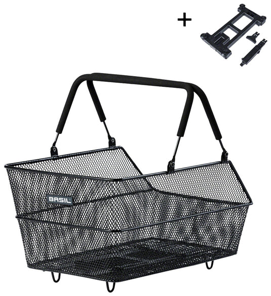 Basil Centro MIK Rear Basket - Black