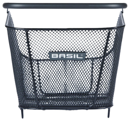 Basil Icon M MIK Rear Basket - Black