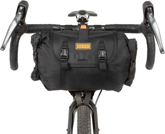 bar bag gravel bike Restrap 14L Weather-Resistant Handlebar Bag for Commuting & Touring – 365 Cycles