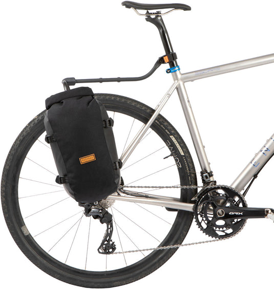 Restrap Switch Pannier - 10L, Rolltop, Each, Black