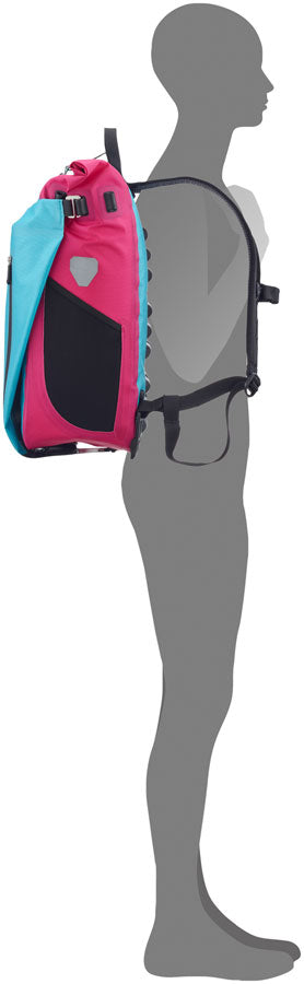 Ortlieb Vario Cyber Pannier -26L, Cyber Blue/Pink