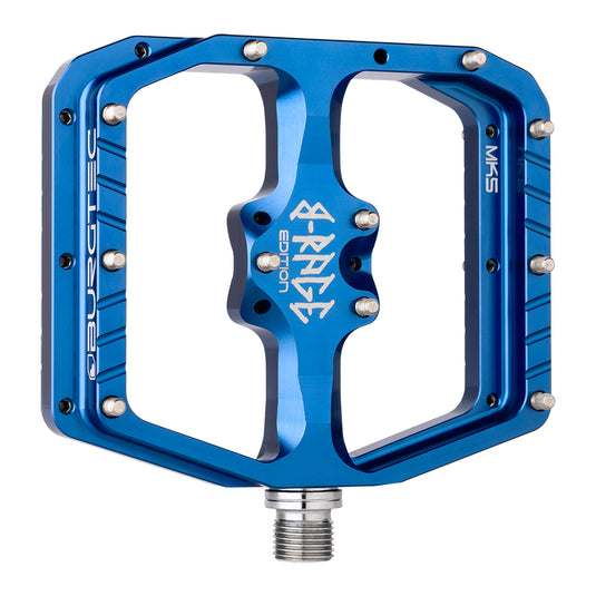 Burgtec Penthouse Flat MK5 B-Rage Edition Pedals, Deep Blue