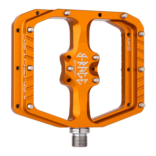 Burgtec Penthouse Flat MK5 B-Rage Edition Pedals, Orange