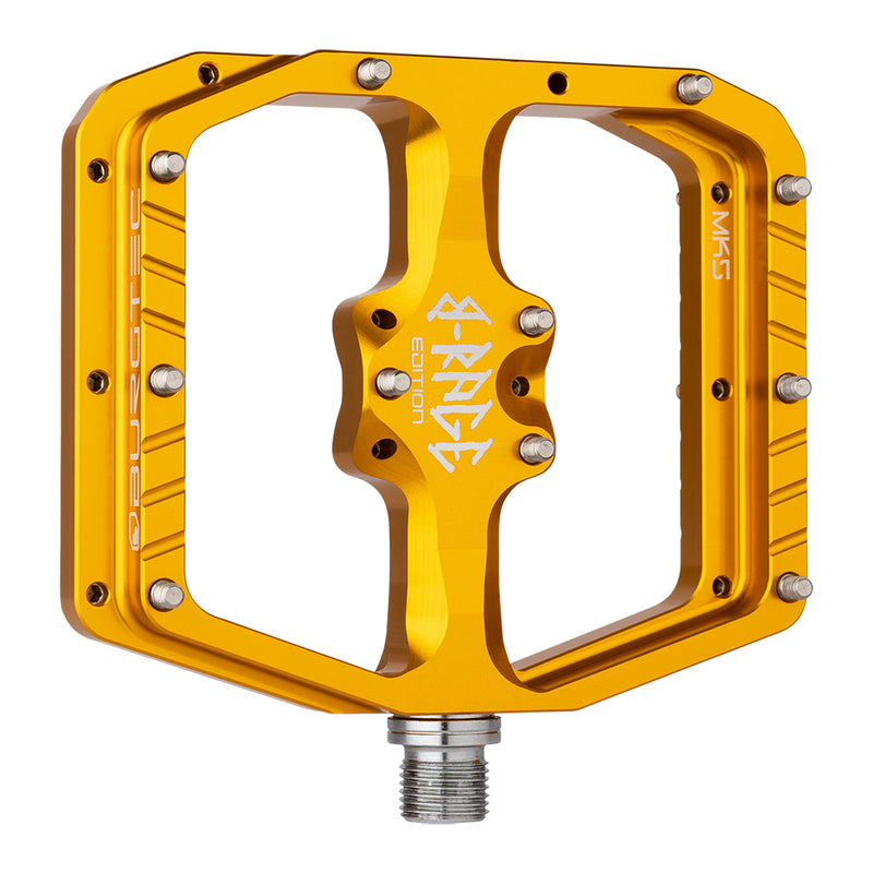 Load image into Gallery viewer, Burgtec Penthouse Flat MK5 B-Rage Edition Pedals, Gold
