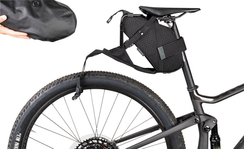 Load image into Gallery viewer, Topeak BackLoader X Black 20.1x9.4x8.7â€? Velcro Straps
