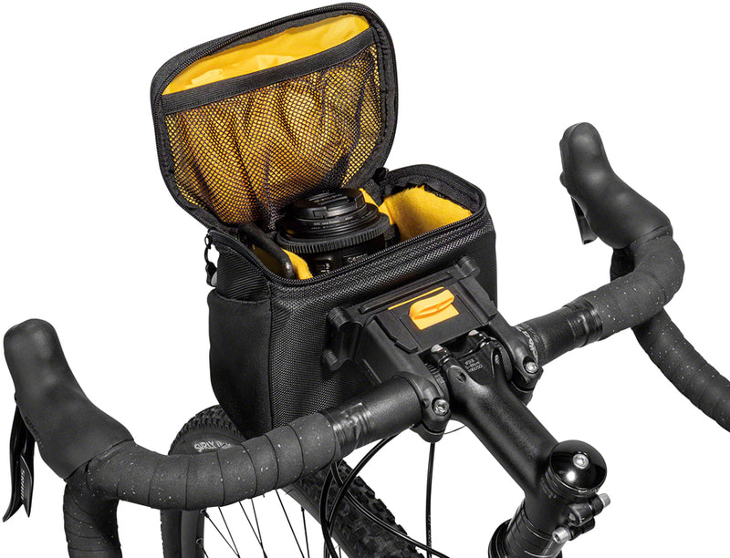 Load image into Gallery viewer, Topeak Compact Handlebar Bag Fanny Pack Includes Fixer 8 Rain Cover Black

