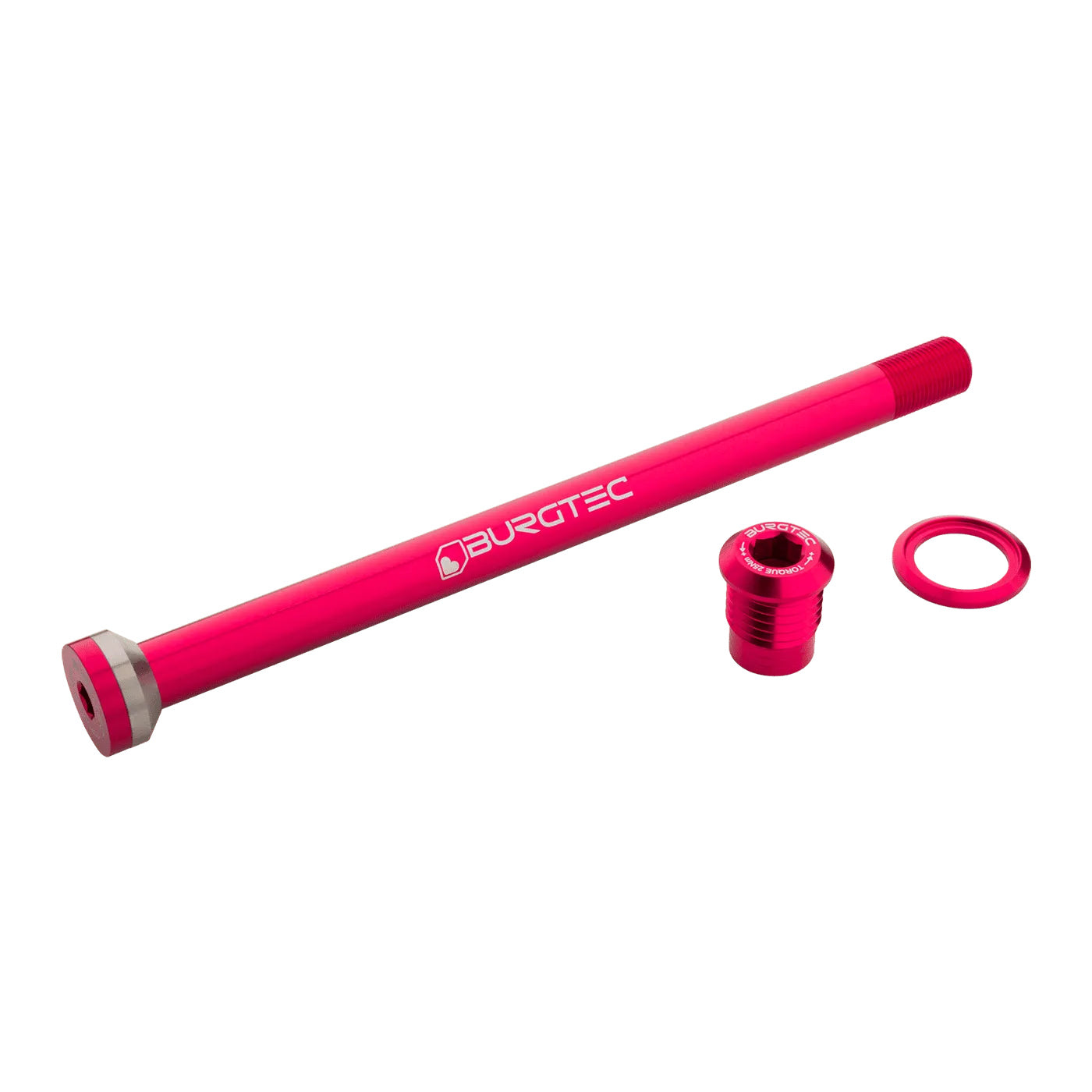 Burgtec Propain 175mm Rear Axle - 7075 Aluminum, Pink, High-Performance ...