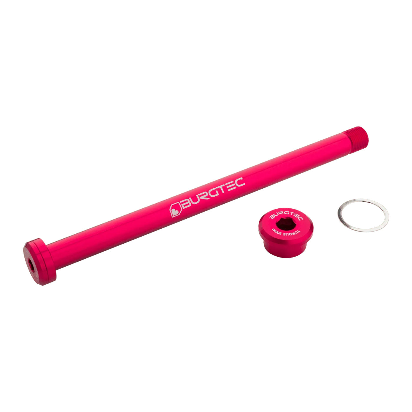 Burgtec Rocky Mountain 173mm Rear Axle | 7075 Aluminum, Pink, MTB ...