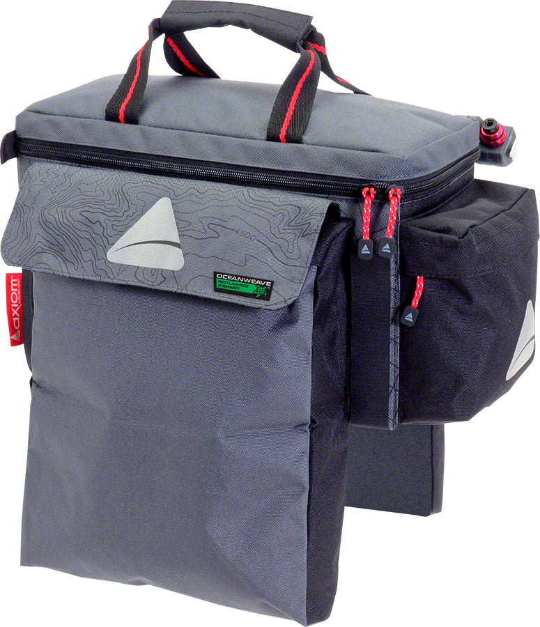 Load image into Gallery viewer, Axiom Seymour Oceanweave EXP15+ Trunk Bag GrayBlack Water Resistant Reflective
