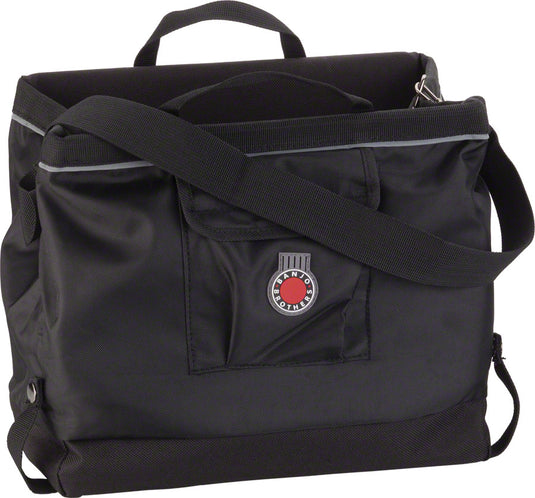 Premium Black Bicycle Grocery Pannier Bundle Durable 840D Polyester, Ripstop & Ballistic Fabric, Quick-Attach Frame