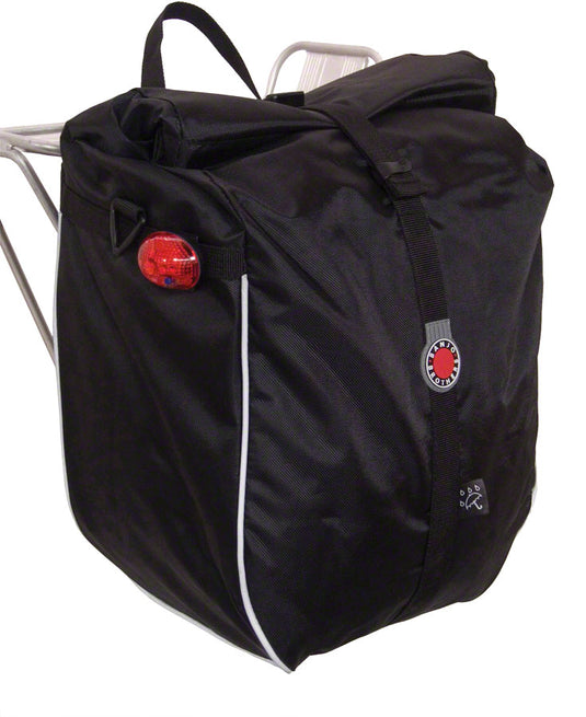 Premium Waterproof Bicycle Panniers Bundle - 840D Nylon, Roll-Top, Reflective Safety