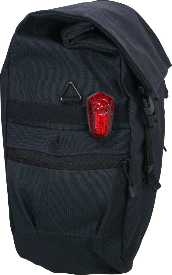 Load image into Gallery viewer, Banjo Brothers Minnehaha Waterproof Canvas Pannier: Black
