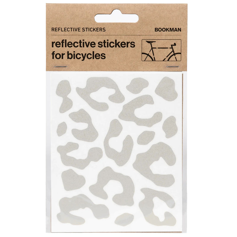 Load image into Gallery viewer, Bike Safety Reflective Stickers Bundle Leopard &amp; White, Peelable, High-Visibility, Weather-Resistant
