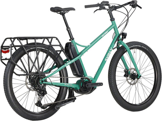 Surly Skid Loader Cargo Ebike - 27.5'', Steel, Illegal Smile Green, Large