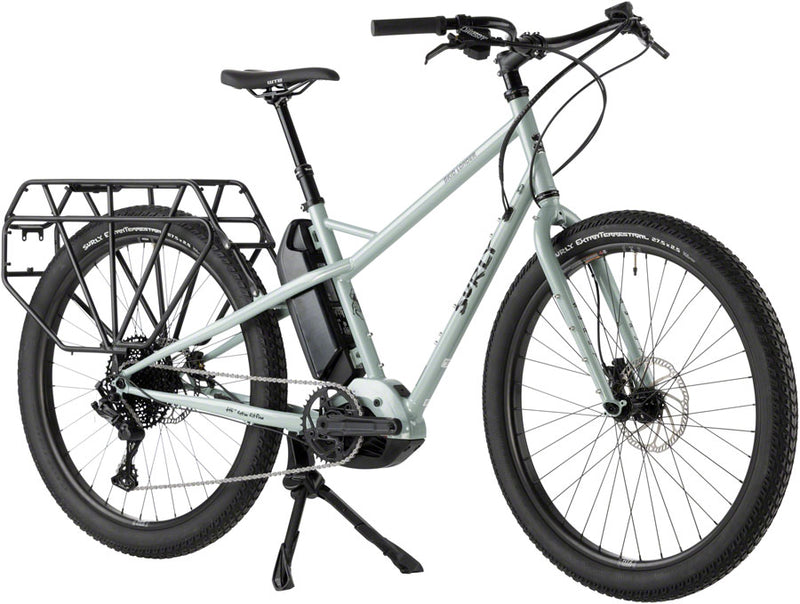 Load image into Gallery viewer, Surly Skid Loader Cargo Ebike - 27.5&quot;, Steel, Bathwater Gray, Medium
