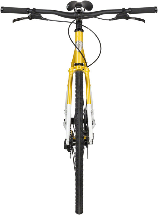 All-City Super Professional Flat Bar Single Speed Bike - 700c, Steel, Lemon Dab, 52cm