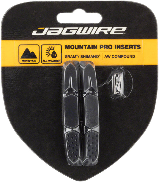 Pack of 2 Pair Jagwire Mountain Pro Bicycle Rim Brake Pad Replacement Cartridge