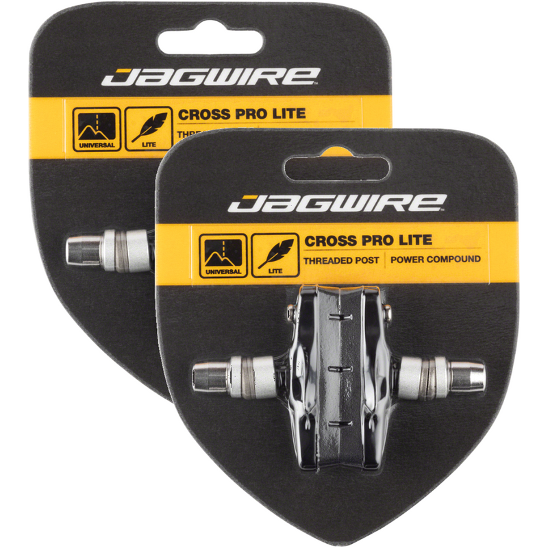 Load image into Gallery viewer, Jagwire-Cross-Pro-Brake-Pads-Brake-Shoe-Threaded-Post-Road-Bike-BR0035PO2-Bicycle-Brake-Pads
