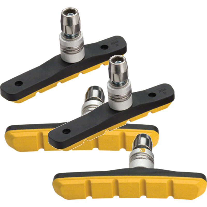 Load image into Gallery viewer, Jagwire-Mountain-Sport-Threaded-Brake-Shoe-Threaded-Post-Mountain-Bike-BR0044PO2-Bicycle-Brake-Pads
