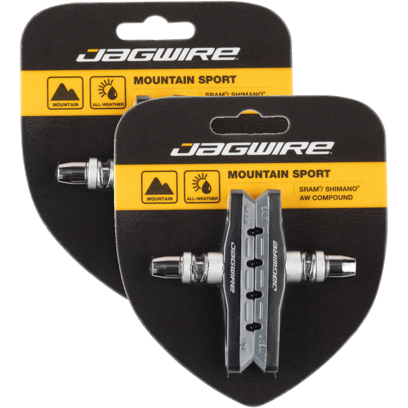 Load image into Gallery viewer, Jagwire-Mountain-Sport-Threaded-Brake-Shoe-Threaded-Post-Mountain-Bike-BR0048PO2-Bicycle-Brake-Pads
