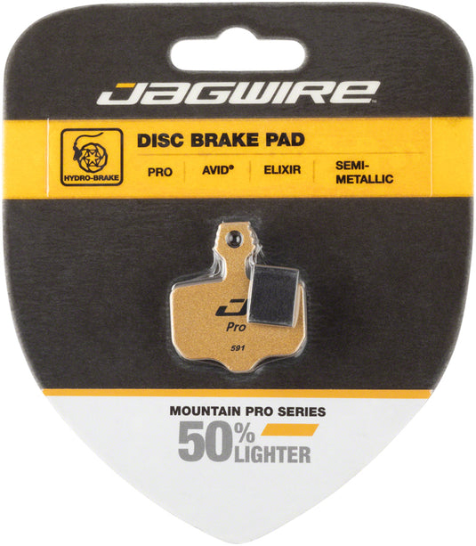 Pack of 2 Pairs Jagwire Mountain Pro Alloy Backed Semi-Metallic Disc Pads