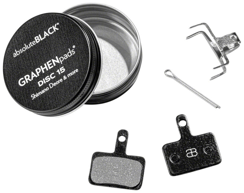 Load image into Gallery viewer, absoluteBLACK GRAPHENpads Disc Brake Pads - Shimano &amp; Hydraulic MTB Performance, Graphene Cooling

