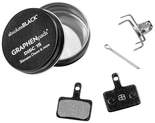 absoluteBLACK GRAPHENpads Disc Brake Pads - Shimano & Hydraulic MTB Performance, Graphene Cooling